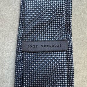 John Varvatos Black & Blue Grenadine 5 Fold Tie